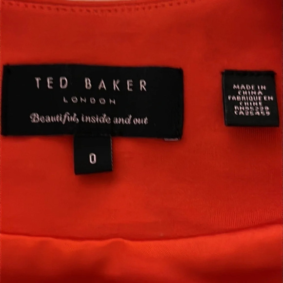 Ted Baker London Dixy Crossover Dress in Red - Ted Size 0 - Picture 5 of 7